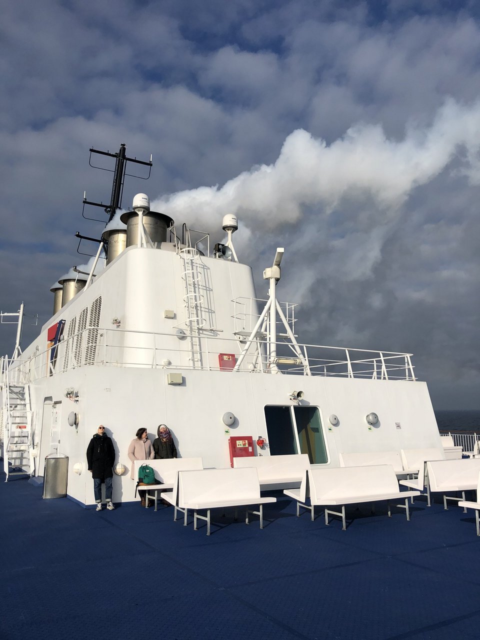 Schiff Außenbereich bei der Fahrt nach Schweden 